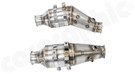 CARGRAPHIC Sport Catalytic Converter Set w/2x 200CPSI Ø121mm HD T38 Tri-Metal Catalytic Converters (Fully OBD2 Compliant) For Lamborghini Gallardo 5.0L V10 - LAMBO015
