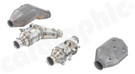 CARGRAPHIC Sport Catalytic Converter Set w/2x 200CPSI Ø121mm HD T38 Tri-Metal Catalytic Converters (Fully OBD2 Compliant) For Lamborghini Gallardo 5.0L V10 - LAMBO015