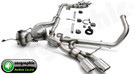 CARGRAPHIC AMG 63-Look Active Sound System Conversion Kit w/4x 115x82mm Mirror Polished Straight-Cut Tailpipes For Mercedes Benz G350 CDI W463 - PERW463DETSMEVO