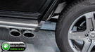 CARGRAPHIC AMG G63-Look Active Sound System Conversion Kit w/4x 115x82mm Mirror Polished Slash-Cut Tailpipes For Mercedes Benz G350 CDI W463 - PERW463DETSMEVOS