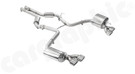 CARGRAPHIC Manifold-Back Sport Exhaust System w/4x 200CPSI Catalytic Converters, Resonated Center Section & Rear Silencer Set w/115x82mm Double-End Tailpipe Set For Mercedes Benz R230 SL55 AMG (Sound Version) - 18850100KIT