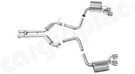 CARGRAPHIC Manifold-Back Sport Exhaust System w/2x 200CPSI Catalytic Converters, Resonated Center Section & Rear Silencer Set w/115x82mm Double-End Tailpipe Set For Mercedes Benz R230 SL55 AMG (Super Sound Version) - 18850101KIT