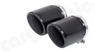 CARGRAPHIC Sport Double-End 89mm (3.5") Gloss-Black Enameled Tailpipe For MINI F55 / F56 Cooper S & SD - PERMINIF56ER35RENA CARGRAPHIC Sport Double-End 89mm (3.5") Gloss-Black Enameled Tailpipe For MINI F55 / F56 Cooper S & SD - PERMINIF56ER35RENA