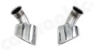 CARGRAPHIC Tailpipe Set - 122x85mm Oval - Rolled-In & Slash-Cut - Polished Stainless Steel Porsche 996.1 Carrera 2 / 4 3.4L & GT3 3.6L - CARP96EROS CARGRAPHIC Tailpipe Set - 122x85mm Oval - Rolled-In & Slash-Cut - Polished Stainless Steel Porsche 996.1 Carrera 2 / 4 3.4L & GT3 3.6L - CARP96EROS