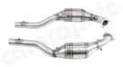CARGRAPHIC Sport Catalytic Converter Set - Separated Exhaust Flow Version w/2x 200CPSI Ø120mm HD OBD2 Tri-Metal Catalytic Converters For Porsche 996.2 Carrera 2 / 4 / 4S 3.6L - CARP9636KATOBD2 CARGRAPHIC Sport Catalytic Converter Set - Separated Exhaust Flow Version w/2x 200CPSI Ø120mm HD OBD2 Tri-Metal Catalytic Converters For Porsche 996.2 Carrera 2 / 4 / 4S 3.6L - CARP9636KATOBD2