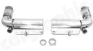 CARGRAPHIC Turbo-Back Sport Exhaust System w/Sport Catalytic Converters For Porsche 996 Turbo / Turbo S / GT2 3.6L (TÜV Sound Version) - CARP96TETR