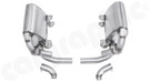 CARGRAPHIC Sport Rear Silencer Set (TÜV Version) For Porsche 997.1 Carrera 2 / 4 3.6L - CARP97ET36