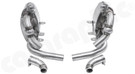 CARGRAPHIC Sport Rear Silencer Set (Sound / Super Sound Export Version) w/Integrated Exhaust Valves For Porsche 997.1 Carrera 2 / 4 3.6L - CARP97ETFLAP36