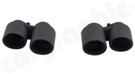 CARGRAPHIC Double-End Sport Tailpipe Set - Round, Slash-Cut & Matte Black Thermopainted For Porsche 997.1 Carrera 2 / 2S / 4 / 4S (PSE) & 991.1 Carrera 2 / 2S / 4 / 4S / GTS - PERP91ERMTP CARGRAPHIC Double-End Sport Tailpipe Set - Round, Slash-Cut & Matte Black Thermopainted For Porsche 997.1 Carrera 2 / 2S / 4 / 4S (PSE) & 991.1 Carrera 2 / 2S / 4 / 4S / GTS - PERP91ERMTP