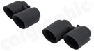 CARGRAPHIC Double-End Sport Tailpipe Set - Round, Slash-Cut & Matte Black Thermopainted For Porsche 997.1 Carrera 2 / 2S / 4 / 4S (PSE) & 991.1 Carrera 2 / 2S / 4 / 4S / GTS - PERP91ERMTP CARGRAPHIC Double-End Sport Tailpipe Set - Round, Slash-Cut & Matte Black Thermopainted For Porsche 997.1 Carrera 2 / 2S / 4 / 4S (PSE) & 991.1 Carrera 2 / 2S / 4 / 4S / GTS - PERP91ERMTP