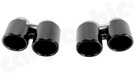 CARGRAPHIC Double-End Sport Tailpipe Set - Round, Rolled-In, Slash-Cut & Gloss Black Chrome Finished For Porsche 997.1 Carrera 2 / 2S / 4 / 4S (PSE) & 991.1 Carrera 2 / 2S / 4 / 4S / GTS - PERP91ERSENA CARGRAPHIC Double-End Sport Tailpipe Set - Round, Rolled-In, Slash-Cut & Gloss Black Chrome Finished For Porsche 997.1 Carrera 2 / 2S / 4 / 4S (PSE) & 991.1 Carrera 2 / 2S / 4 / 4S / GTS - PERP91ERSENA
