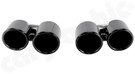 CARGRAPHIC Double-End Sport Tailpipe Set - Round, Rolled-In, Slash-Cut & Gloss Black Chrome Finished For Porsche 997.1 Carrera 2 / 2S / 4 / 4S (PSE) & 991.1 Carrera 2 / 2S / 4 / 4S / GTS - PERP91ERSENA CARGRAPHIC Double-End Sport Tailpipe Set - Round, Rolled-In, Slash-Cut & Gloss Black Chrome Finished For Porsche 997.1 Carrera 2 / 2S / 4 / 4S (PSE) & 991.1 Carrera 2 / 2S / 4 / 4S / GTS - PERP91ERSENA