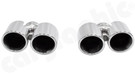 CARGRAPHIC Sport Double-End Tailpipe Set - 4x 89mm Slash-Cut w/Stainless Steel Liner & Mirror Polished For Porsche 997.1 & 997.2 DFI Carrera 2 / 2S / 4 / 4S - CARP97ERS CARGRAPHIC Sport Double-End Tailpipe Set - 4x 89mm Slash-Cut w/Stainless Steel Liner & Mirror Polished For Porsche 997.1 & 997.2 DFI Carrera 2 / 2S / 4 / 4S - CARP97ERS