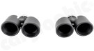 CARGRAPHIC Sport Double-End Tailpipe Set - 4x 89mm Slash-Cut & Black Ceramic Coated For Porsche 997.1 & 997.2 DFI Carrera 2 / 2S / 4 / 4S - CARP97ERSCER
