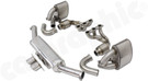 CARGRAPHIC Cylinder-Head-Back Motorsport Exhaust System w/Manifolds, 2x 200CPSI OBD2 HD Tri-Metal Catalytic Converters & Final Silencer w/o Exhaust Valves For Porsche 997 GT3 / GT3 RS - PERP97GT3RKIT2200