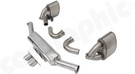 CARGRAPHIC Motorsport Exhaust System OE Manifold Back - Final Silencer w/o Exhaust Valves For Porsche 997 GT3 / GT3 RS / GT3 Cup - PERP97GT3RKITOE