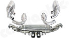 CARGRAPHIC Motorsport Exhaust System CARGRAPHIC R-Manifold Back W/2X 200CPSI OBD2 HD Tri-Metal Catalytic Converters & Final Silencer w/Integrated Exhaust Valves For Porsche 997 GT3 / GT3 RS - PERP97GT3RKIT2200MBFLAP