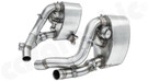 CARGRAPHIC Sport Rear Silencer Set w/Integrated Exhaust Valves (SOUND / SUPER SOUND Export Version) For Porsche 997.2 Carrera 2/4/2S/4S/2 GTS/4 GTS & Speedster/Sport Classic 3.8L - CARP97DFIETFLAP