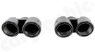 CARGRAPHIC Sport Double-End Tailpipe Set - 4x 89mm Modena Designed, Slash-Cut w/Stainless Steel Liner & Visual Matte Carbon Finished w/Welded Collector For Porsche 997.2 Turbo / Turbo S 3.6L - CARP97TDFIERKEV