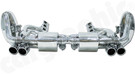CARGRAPHIC Cylinder-Back Valved Sport Exhaust System w/Manifold Set, 200CPSI Catalytic Converters & Wheel Arch Silencer Set (Center Silencer X-Pipe - SOUND / SUPER SOUND Version) For Porsche 991.1 Carrera 2 / 4 3.4L & 2S / 4S / GTS 3.8L - PERP91KITX2