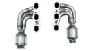 CARGRAPHIC Manifold Set w/2x 200CPSI Tri-Metal Catalytic Converters For Porsche 991.1 Carrera 3.4L & Carrera S 3.8L - PERP91FKROBD2