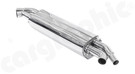 CARGRAPHIC Sport Final Silencer (TÜV SOUND Version) For Porsche 991 Turbo / Turbo S 3.8L - PERP91TETRSIL