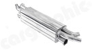 CARGRAPHIC Sport Final Silencer (TÜV SOUND Version) For Porsche 991 Turbo / Turbo S 3.8L - PERP91TETRSIL