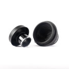 Ramair 102mm (4inch) ID Neck Medium Cone Air Filter with Velocity Stack and Coupling  CC-194-VS-102-BK-KIT