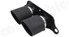 CARGRAPHIC Lightweight Sport Tailpipes - 2x 100mm Round, Weight Optimized, Slash-Cut & Matte Black Thermopaint Finished For Porsche 991.1 GT3 3.8L / GT3 RS 4.0L / R 4.0L & 991.2 GT3 / GT3 RS / GT3 Touring 4.0L - CARP91GT3ERL2100TP CARGRAPHIC Lightweight Sport Tailpipes - 2x 100mm Round, Weight Optimized, Slash-Cut & Matte Black Thermopaint Finished For Porsche 991.1 GT3 3.8L / GT3 RS 4.0L / R 4.0L & 991.2 GT3 / GT3 RS / GT3 Touring 4.0L - CARP91GT3ERL2100TP