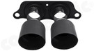 CARGRAPHIC Lightweight Sport Tailpipes - 2x 100mm Round, Weight Optimized, Slash-Cut & Matte Black Thermopaint Finished For Porsche 991.1 GT3 3.8L / GT3 RS 4.0L / R 4.0L & 991.2 GT3 / GT3 RS / GT3 Touring 4.0L - CARP91GT3ERL2100TP CARGRAPHIC Lightweight Sport Tailpipes - 2x 100mm Round, Weight Optimized, Slash-Cut & Matte Black Thermopaint Finished For Porsche 991.1 GT3 3.8L / GT3 RS 4.0L / R 4.0L & 991.2 GT3 / GT3 RS / GT3 Touring 4.0L - CARP91GT3ERL2100TP