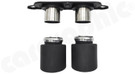 CARGRAPHIC Lightweight Sport Tailpipes - 2x 100mm Round, Weight Optimized, Slash-Cut & Matte Black Thermopaint Finished For Porsche 991.1 GT3 3.8L / GT3 RS 4.0L / R 4.0L & 991.2 GT3 / GT3 RS / GT3 Touring 4.0L - CARP91GT3ERL2100TP CARGRAPHIC Lightweight Sport Tailpipes - 2x 100mm Round, Weight Optimized, Slash-Cut & Matte Black Thermopaint Finished For Porsche 991.1 GT3 3.8L / GT3 RS 4.0L / R 4.0L & 991.2 GT3 / GT3 RS / GT3 Touring 4.0L - CARP91GT3ERL2100TP