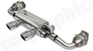 CARGRAPHIC Turbo-Back Sport Exhaust System - PSE Look w/Exhaust Valves & Sport Catalytic Converters (SOUND / SUPER SOUND Version) For Porsche 991.2 Carrera / Carrera S 3.0L T - CARP912KITPSETB