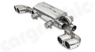 CARGRAPHIC Carrera S Look Double-End Sport Tailpipe Set - 4x 89mm Double-Walled, Rolled-In, Slash-Cut w/Perforated Insert & Mirror Polished For Porsche 991.2 Carrera / Carrera S 3.0L T - CARP912ERKITSS