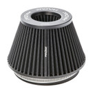 Ramair Pleated 102mm (4inch) OD Neck Medium Cone Air Filter with Velocity Stack  PR-CC-194-VS-102-BK