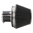 Ramair Pleated 80mm (3.1inch) ID Neck Medium Cone Air Filter with Velocity Stack and Coupling  PR-CC-194-VS-80-BK-KIT