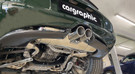 CARGRAPHIC Sport Rear Silencer w/76mm Slash-Cut Double-End Tailpipe Rolled-In w/Perforated Insert (SUPER SOUND VERSION) For Porsche 986 Boxster 2.5L - CARP86ETSR