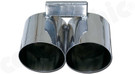CARGRAPHIC Sport Rear Silencer w/89mm Slash-Cut Double-End Tailpipe (SUPER SOUND VERSION) For Porsche 986 Boxster 2.7L, Boxster S 3.2L & Boxster 550 Spyder - CARP86SETS35
