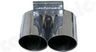 CARGRAPHIC Sport Rear Silencer w/76mm Slash-Cut Double-End Tailpipe (SUPER SOUND VERSION) For Porsche 986 Boxster 2.7L, Boxster S 3.2L & Boxster 550 Spyder - CARP86SETS