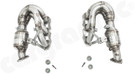 CARGRAPHIC Longtube Manifold Set (2" Primary Diameter) w/2x 100CPSI HD PE MS Catalytic Converters For Porsche 987.2 Boxster / Cayman 2.9L / 3.4L - CARP87DFIFKR100