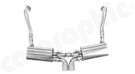 CARGRAPHIC Sport Rear Silencer Set w/2x 89mm Tailpipes (SUPER SOUND Version) For Porsche 981 Boxster / Cayman - PERP81ETO289R