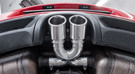 CARGRAPHIC Sport Double-End Tailpipe - 89mm X-Pipe Construction, Rolled-In w/Perforated Insert & Mirror Polished For Porsche 981 Boxster / Cayman - PERP81ER35RX CARGRAPHIC Sport Double-End Tailpipe - 89mm X-Pipe Construction, Rolled-In w/Perforated Insert & Mirror Polished For Porsche 981 Boxster / Cayman - PERP81ER35RX