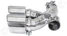 CARGRAPHIC Sport Double-End Tailpipe - 100mm X-Pipe Construction, Rolled-In w/Perforated Insert & Mirror Polished For Porsche 981 Boxster / Cayman - PERP81ER40RX CARGRAPHIC Sport Double-End Tailpipe - 100mm X-Pipe Construction, Rolled-In w/Perforated Insert & Mirror Polished For Porsche 981 Boxster / Cayman - PERP81ER40RX