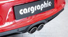 CARGRAPHIC Sport Double-End Tailpipe - 100mm X-Pipe Construction, Rolled-In w/Perforated Insert & Mirror Polished For Porsche 981 Boxster / Cayman - PERP81ER40RX CARGRAPHIC Sport Double-End Tailpipe - 100mm X-Pipe Construction, Rolled-In w/Perforated Insert & Mirror Polished For Porsche 981 Boxster / Cayman - PERP81ER40RX