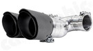 CARGRAPHIC Sport Double-End Tailpipe - 89mm X-Pipe Construction, Slash-Cut w/Stainless Steel Liner & Visual Carbon Matte Finish For Porsche 981 Boxster / Cayman - PERP81ER35XKEVTP CARGRAPHIC Sport Double-End Tailpipe - 89mm X-Pipe Construction, Slash-Cut w/Stainless Steel Liner & Visual Carbon Matte Finish For Porsche 981 Boxster / Cayman - PERP81ER35XKEVTP