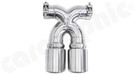 CARGRAPHIC Sport Double-End Tailpipe - 89mm Rolled-In w/Perforated Insert & Mirror Polished For Porsche 718 (982) Boxster / Cayman - CARP82ER35RX CARGRAPHIC Sport Double-End Tailpipe - 89mm Rolled-In w/Perforated Insert & Mirror Polished For Porsche 718 (982) Boxster / Cayman - CARP82ER35RX
