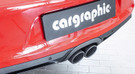 CARGRAPHIC Sport Double-End Tailpipe - 100mm Rolled-In w/Perforated Insert & Matte Black Thermopaint Finished For Porsche 718 (982) Boxster / Cayman - CARP82ER40RXTP CARGRAPHIC Sport Double-End Tailpipe - 100mm Rolled-In w/Perforated Insert & Matte Black Thermopaint Finished For Porsche 718 (982) Boxster / Cayman - CARP82ER40RXTP