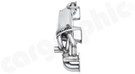 CARGRAPHIC Sport Rear Silencer (CLUBSPORT / TOURING) w/Integrated Exhaust Valves (SOUND / SUPER SOUND PLUS Version) For Porsche 718 (982) Boxster / Cayman GTS, GT4 & Spyder - CARP82GT4ETFLAP