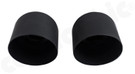 CARGRAPHIC Sport Tailpipes (Lightweight Construction) - 2x 100mm Round, Slash-Cut & Matte Black Thermopaint Finished For Porsche 718 Boxster / Cayman / Spyder / GT4 - CARP82GT4ER2100TP