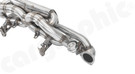 CARGRAPHIC Sport Rear Silencer X-Pipe (RACING) W/Integrated Exhaust Valves (SOUND PLUS / RACING SOUND Version) For Porsche 718 Boxster Spyder RS & Cayman GT4 RS 4.0L - CARP82GT4RSETXFLAP