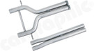 CARGRAPHIC H-Pipe Construction Center-Silencer Replacement Pipe Set (RACE SOUND Version) For Porsche 970 Panamera V6 - CARP70V6PIPE